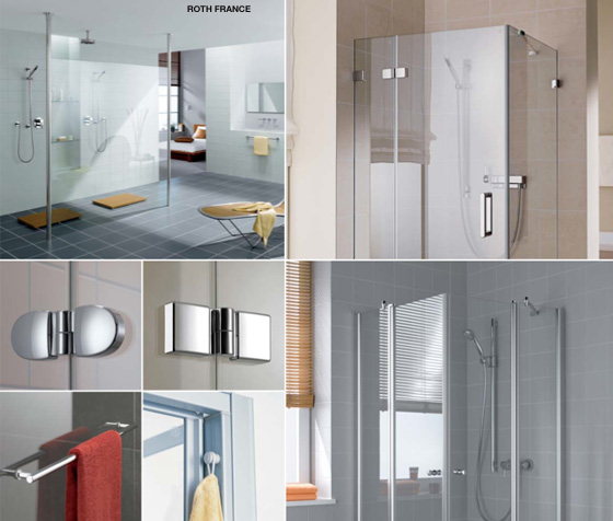 PAROI DE DOUCHE EN VERRE