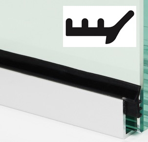 Joint silicone noir 13x6mm pour serrage du verre dans les profilés. 5m  [ref. BOHLE-BO5201735-5m] BOHLE : 44.90 €