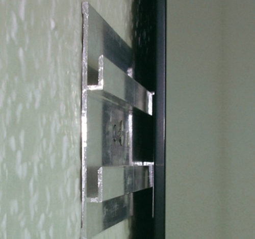 Fixation invisible profilé rail pour miroir [ref. BOHLE-BO5208016